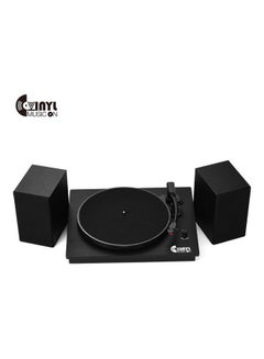 Classic Vinyl Record Player Turntable With Dual Powerful External Speakers