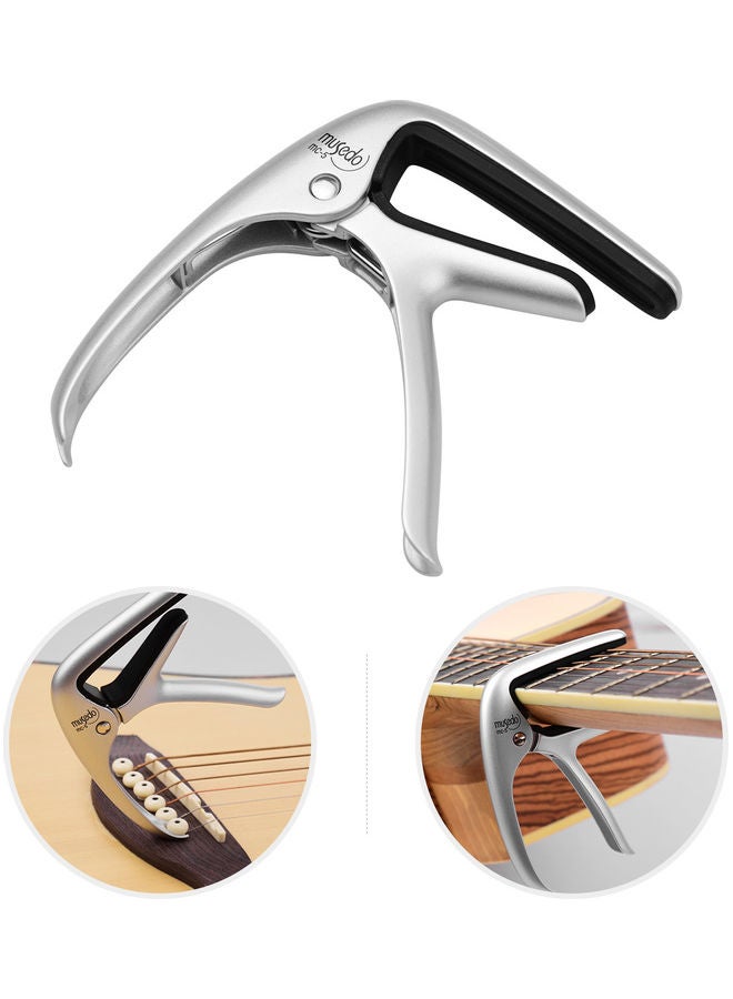 Musedo Acoustic Guitar Capo Quick Change Aluminum Alloy - Image 5