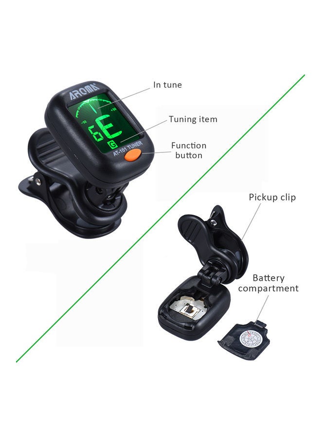Aroma - Mini Clip-On Digital Tuner With Foldable Rotating Clip - Image 1