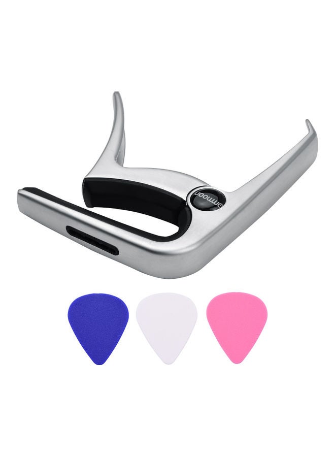 ammoon Guitar Capo With 3-Piece Picks  - Image 2