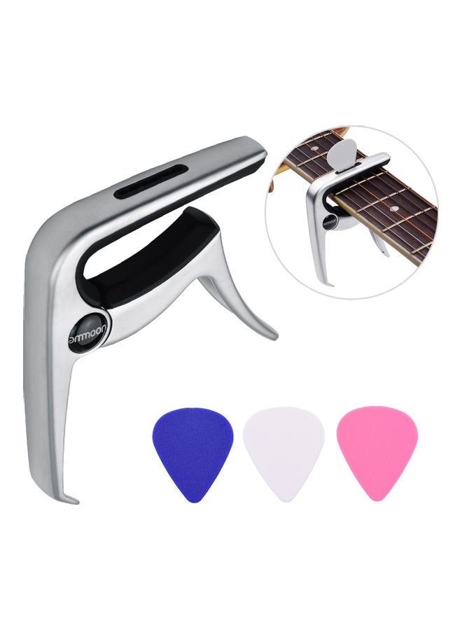ammoon Guitar Capo With 3-Piece Picks  - Image 4