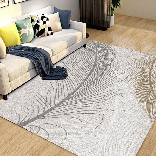 Simple Abstract Art Non-slip Supple Rectangle Rug multicolour 60*90(W*L)cmcm  - Image 3