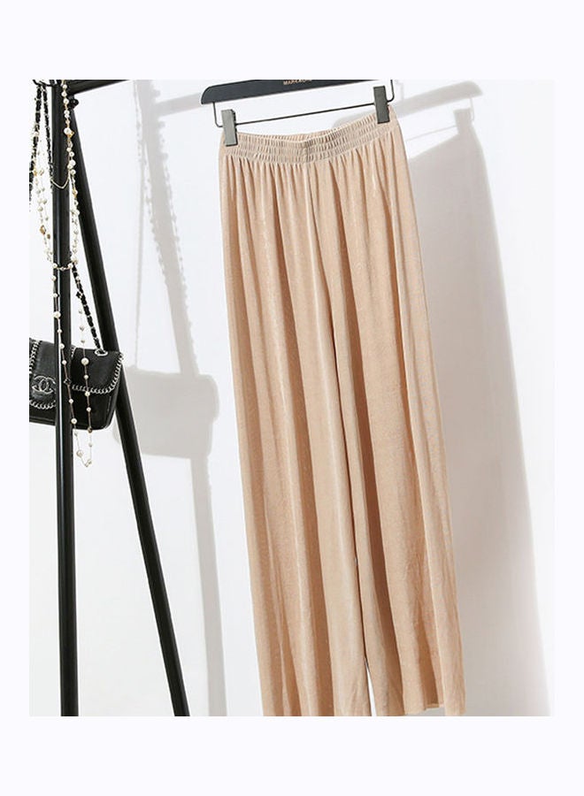 Solid High Waist Wide Leg Pants Black  - Image 3