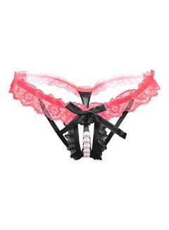 Lace Detailed Brief Black