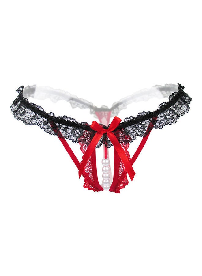 Generic - Lace Detailed Brief Black - Image 1