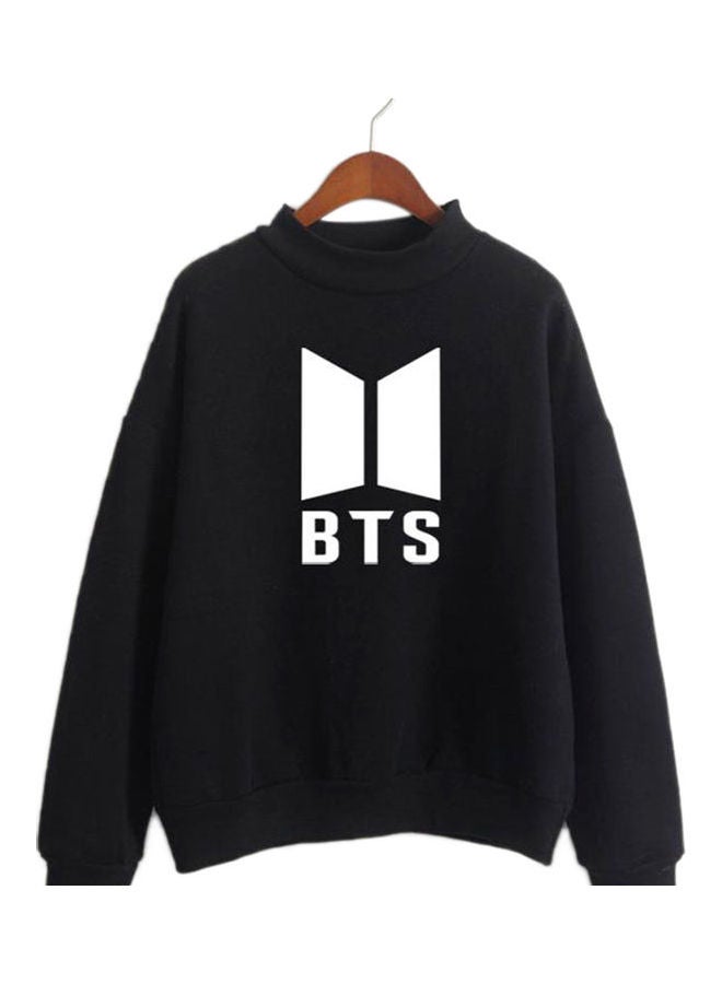 BTS Printed T-Shirt Black/White - Image 1
