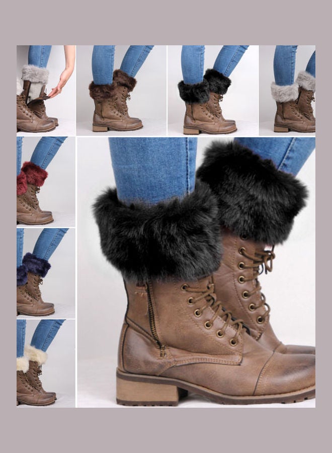 Crochet Knitted Stockings Beige - Image 3