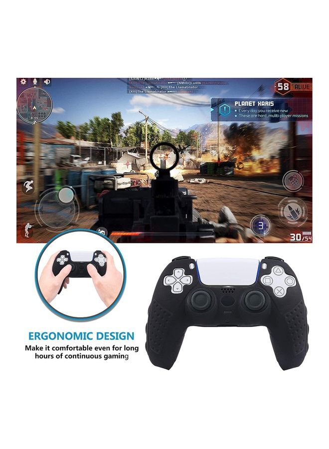 Rock Pow - PS5 Controller Anti Slip Silicone Grip Skin Case Protector - PS4/PS5 - Image 1