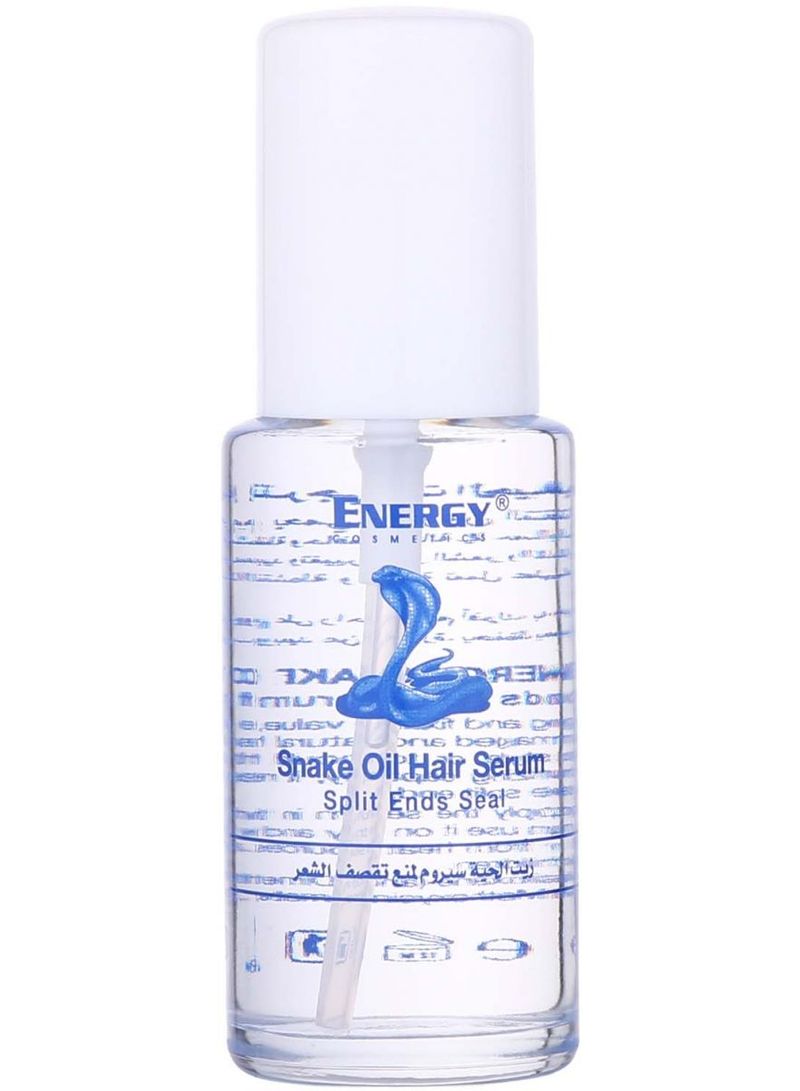إنيرجي كوزماتيكس سيروم شعر بزيت الأفعى لعلاج الأطراف المتقصفة 60ملليلتر - Image 1