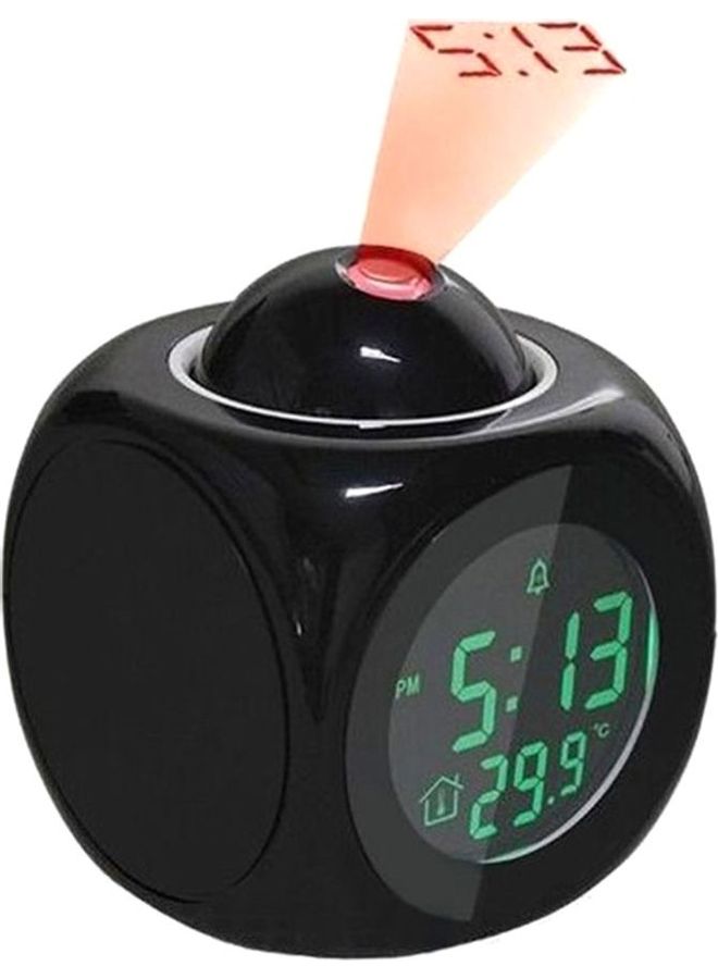 LCD Projector Alarm Clock Black 10x8x8cm - Image 2