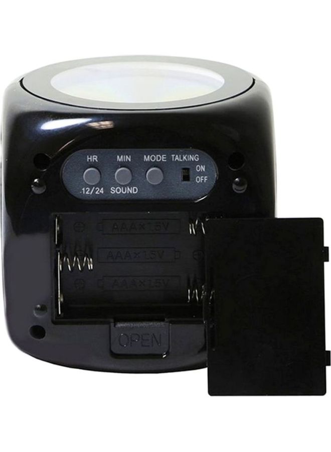 LCD Projector Alarm Clock Black 10x8x8cm - Image 3