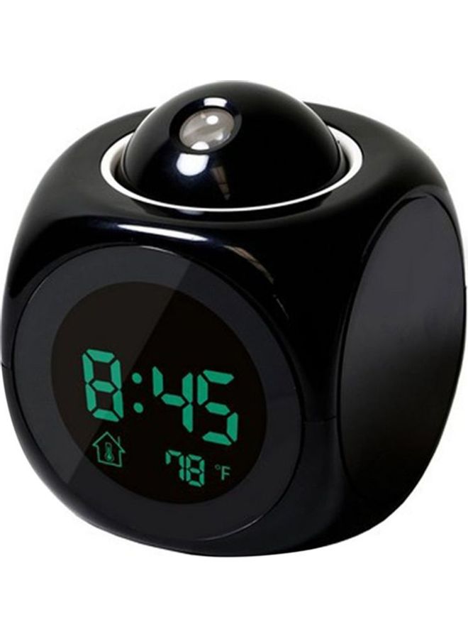 LCD Projector Alarm Clock Black 10x8x8cm - Image 1