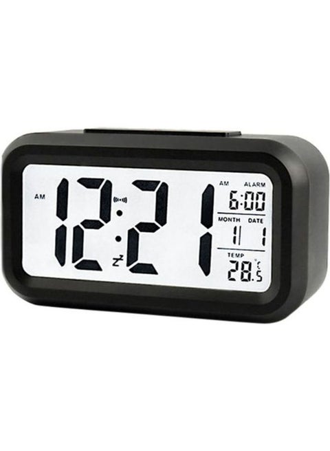 Digital Alarm Clock Black 130x72x44mm