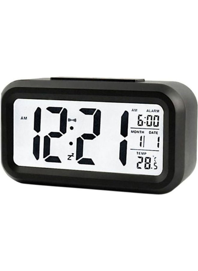 Digital Alarm Clock Black 130x72x44mm