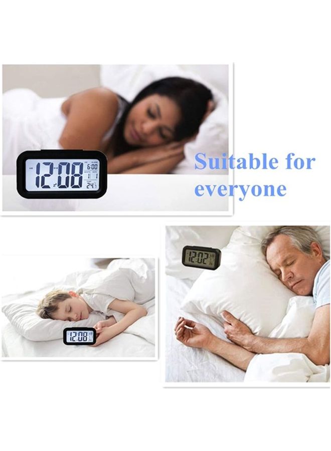 Digital Alarm Clock Black 130x72x44mm