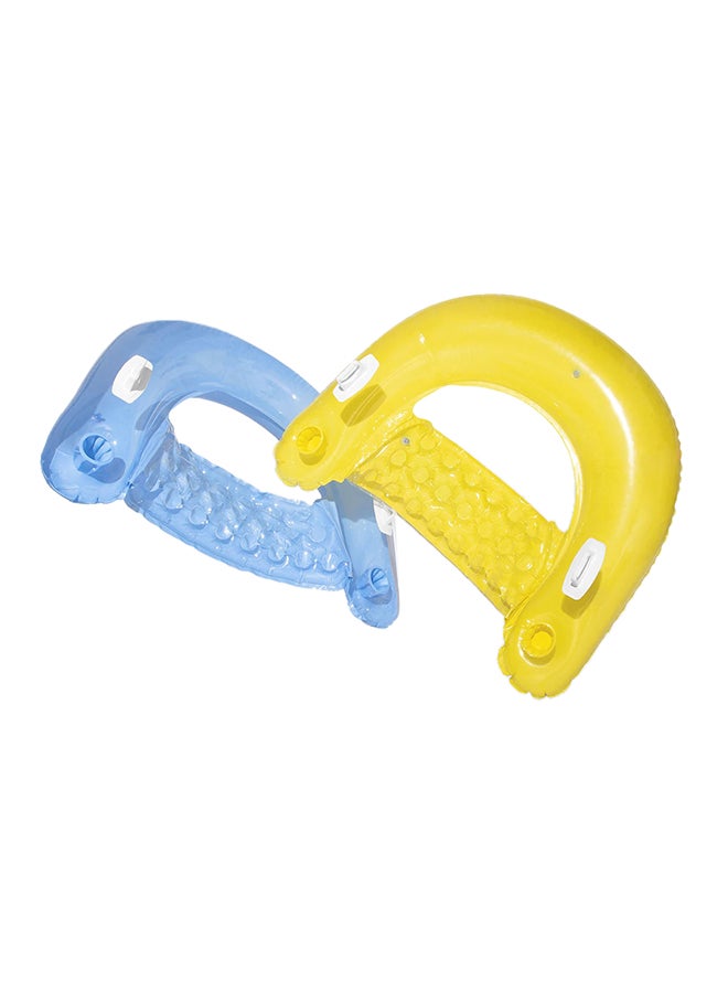 انتكس طقم عوامات قابلة للنفخ للجلوس في حوض السباحة مكون من قطعتين 152x99سم - Image 1