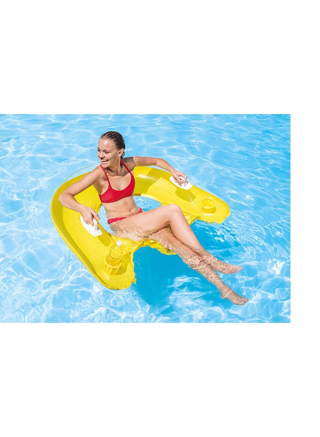 انتكس طقم عوامات قابلة للنفخ للجلوس في حوض السباحة مكون من قطعتين 152x99سم - Image 4