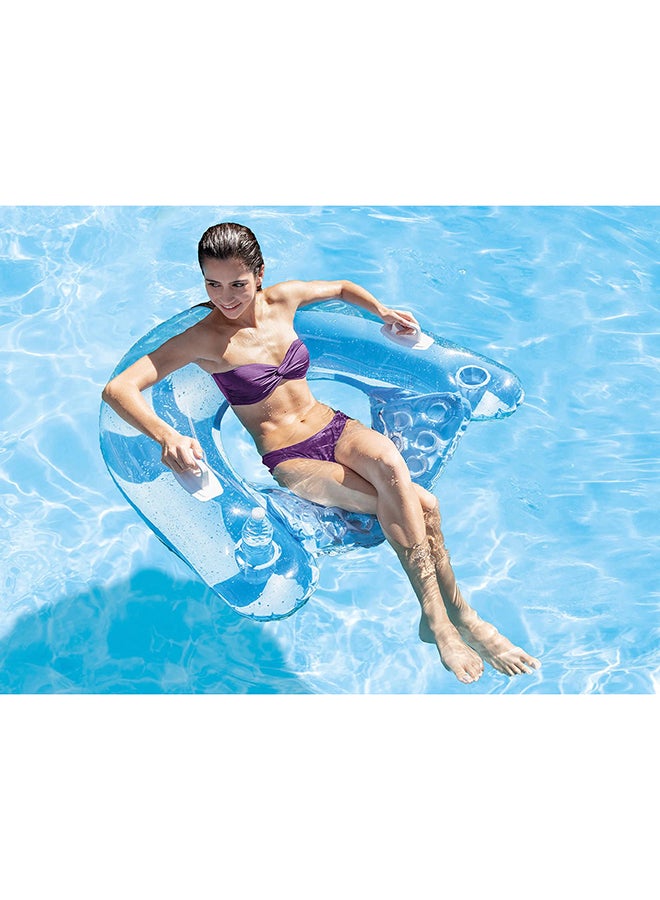 انتكس طقم عوامات قابلة للنفخ للجلوس في حوض السباحة مكون من قطعتين 152x99سم - Image 5