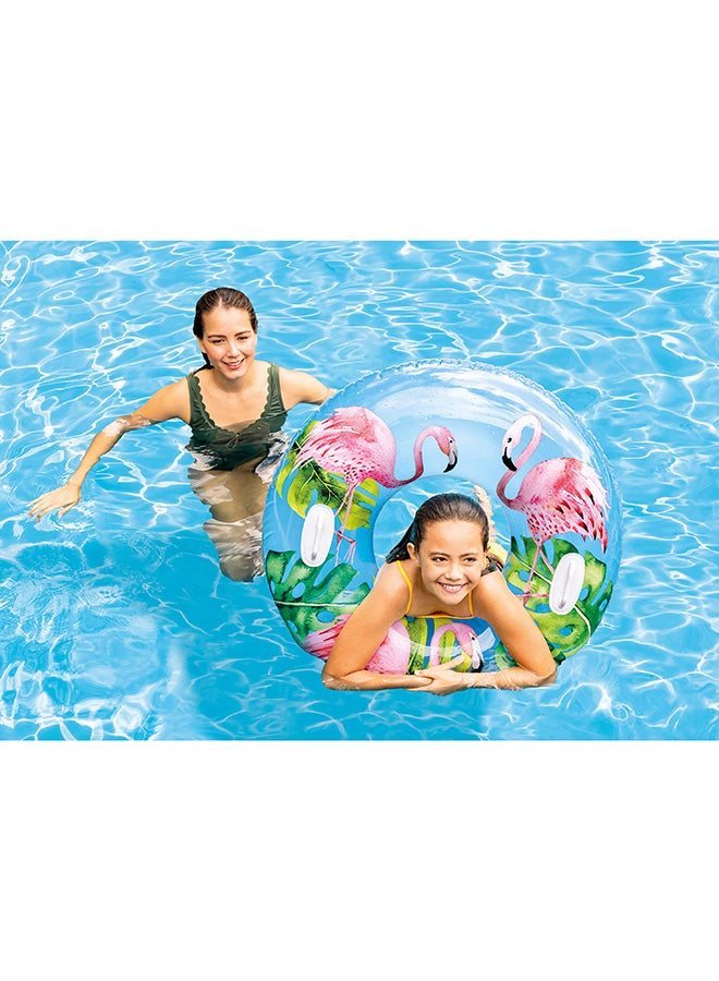 Lush Tropical Inflatable Pool Swim Tubes - Assortment 97cm