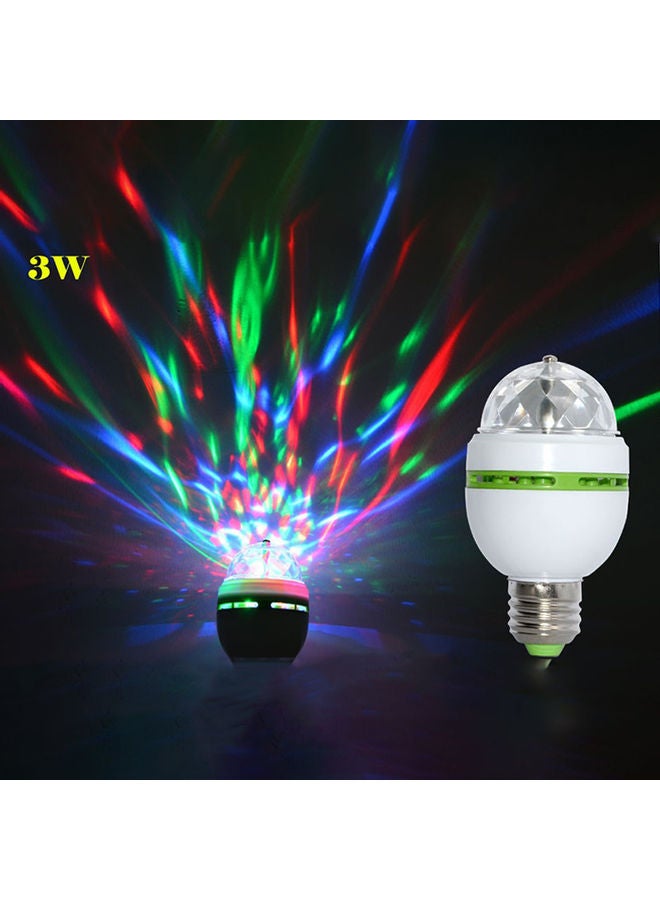 Auto Rotating RGB LED Bulb Multicolour 12x12cm  - Image 1