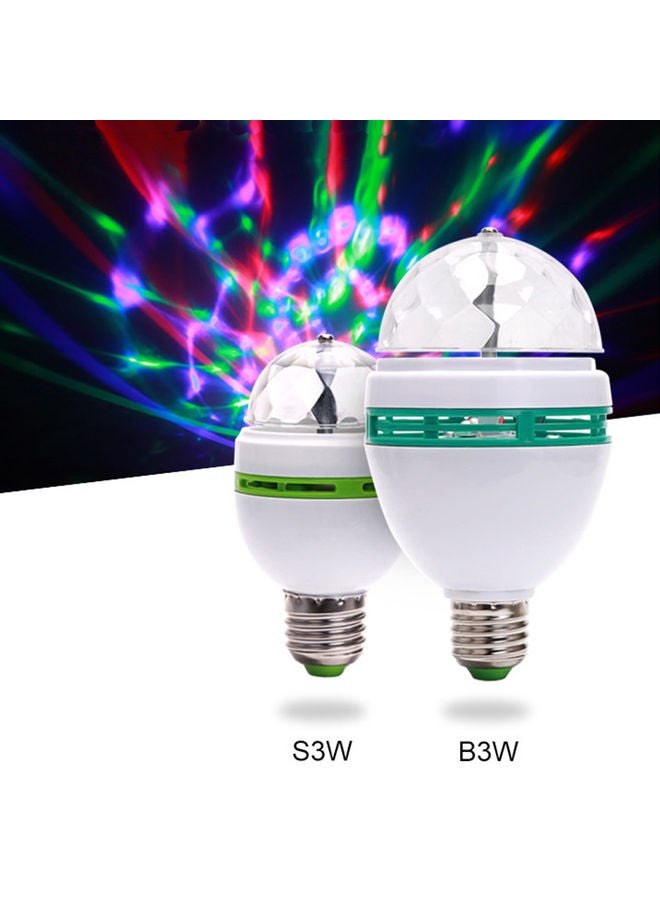 Auto Rotating RGB LED Bulb Multicolour 12x12cm  - Image 2