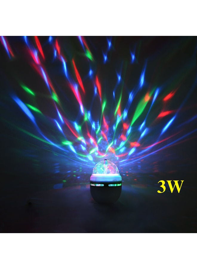 Auto Rotating RGB LED Bulb Multicolour 12x12cm  - Image 5