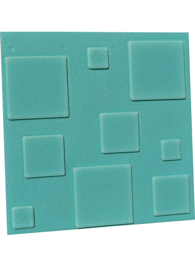 6 Piece Waterproof Brick-Grain PE Foam 3D Wallpaper Blue 30 x 30 x 30cm 