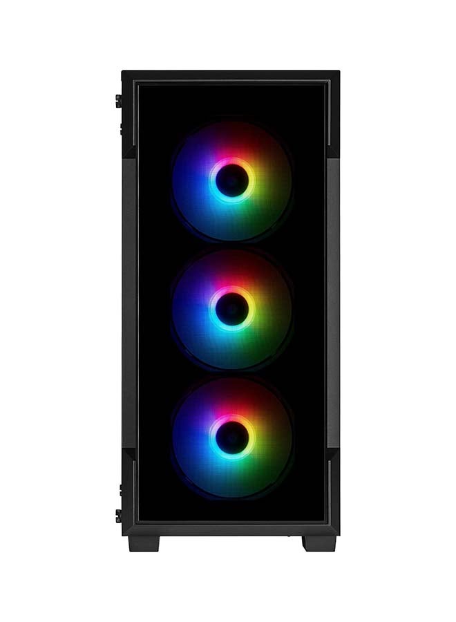 CORSAIR iCue 220T RGB Black Front Glass Edition - Image 1
