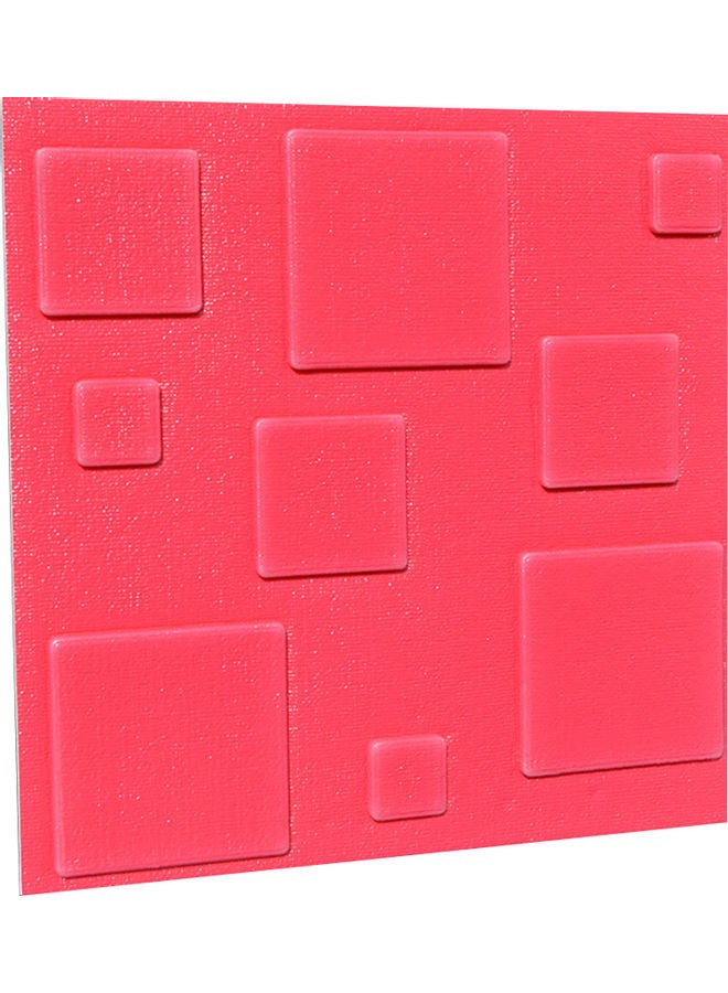 6 Piece Waterproof Brick-Grain PE Foam 3D Wallpaper Red 30 x 30 x 30cm 