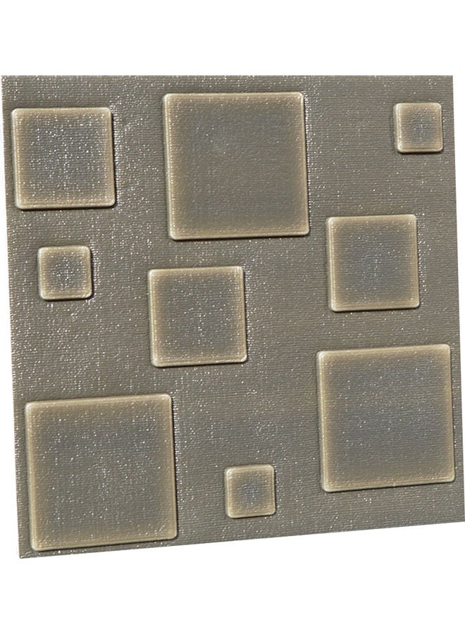 6 Piece Waterproof Brick-Grain PE Foam 3D Wallpaper Space Grey 30 x 30 x 30cm 