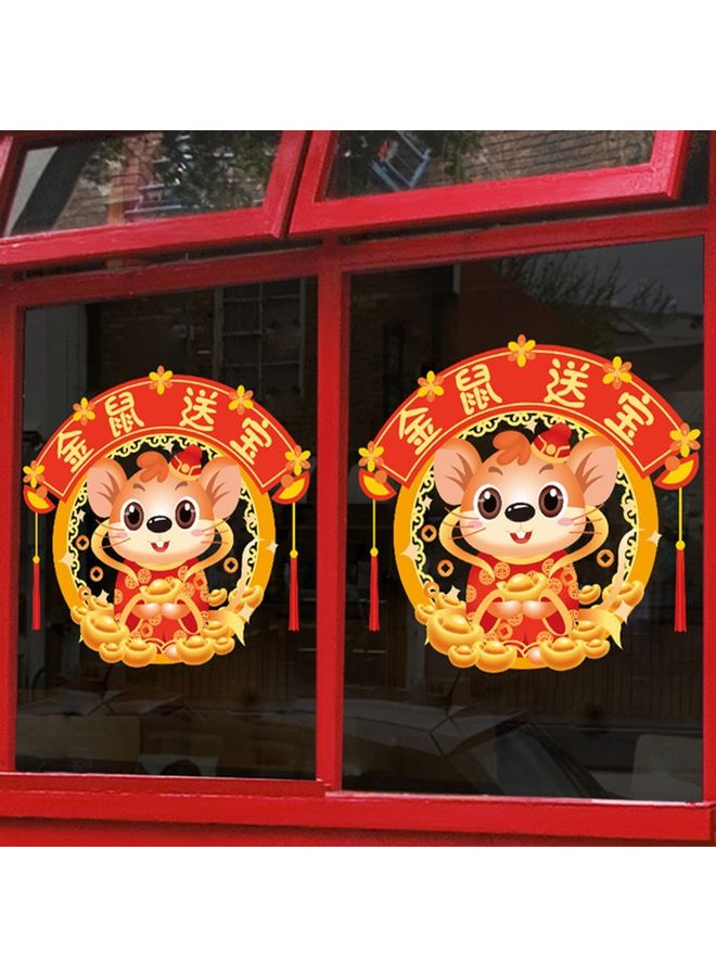Cartoon Mouse Pattern Wall Sticker Multicolour 30 x 30 x 30cm  - Image 2