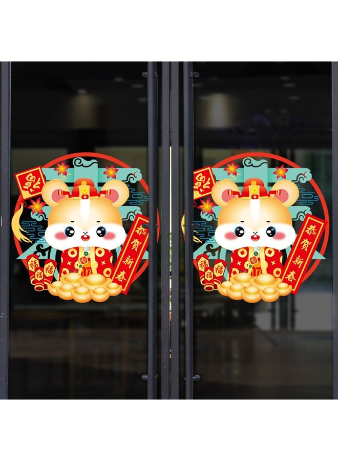 Cartoon Mouse Pattern Wall Sticker Multicolour 30 x 30 x 30cm  - Image 2