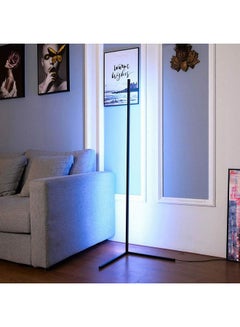 ماركة غير محددة مصباح أرضي LED ذكي RGB، مصباح LED عصري متغير اللون وقابل للتعتيم، قابس المملكة المتحدة، 20 وات  - Image 4