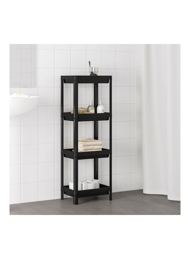 Generic Vesken Shelf Unit black 36x100cm  - Image 3