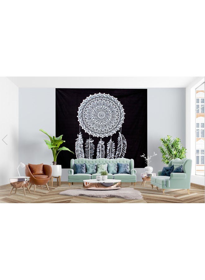 HENDI Dream Cathcer Decoration Canvas Wall Art Painting Black/White 220x200cm - Image 1
