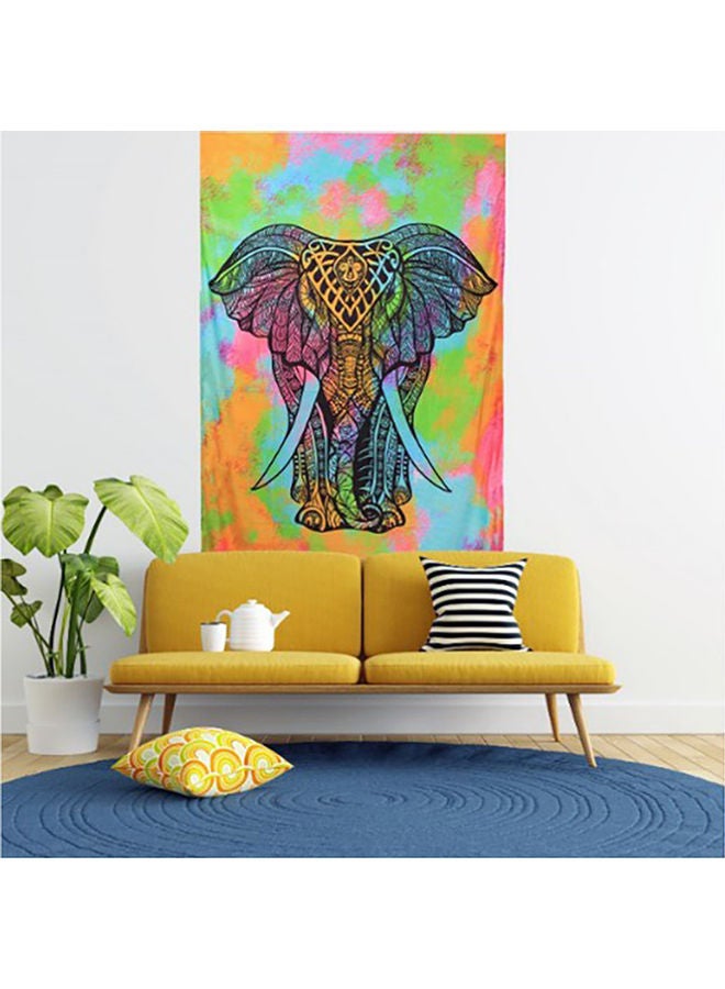 HENDI African Elephant Decoration Canvas Wall Art Painting Multicolour 220x130cm - Image 1