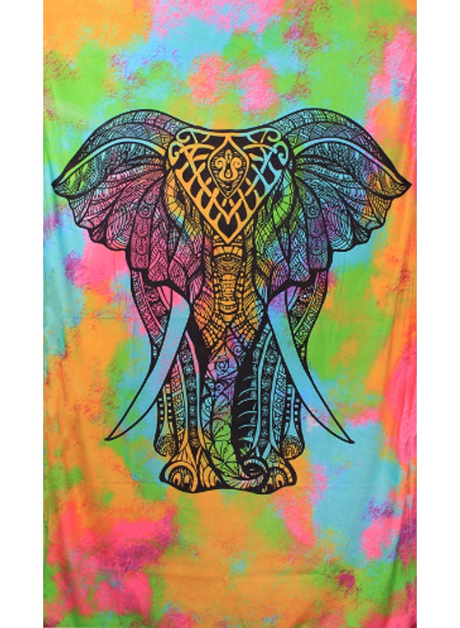 HENDI African Elephant Decoration Canvas Wall Art Painting Multicolour 220x130cm - Image 3
