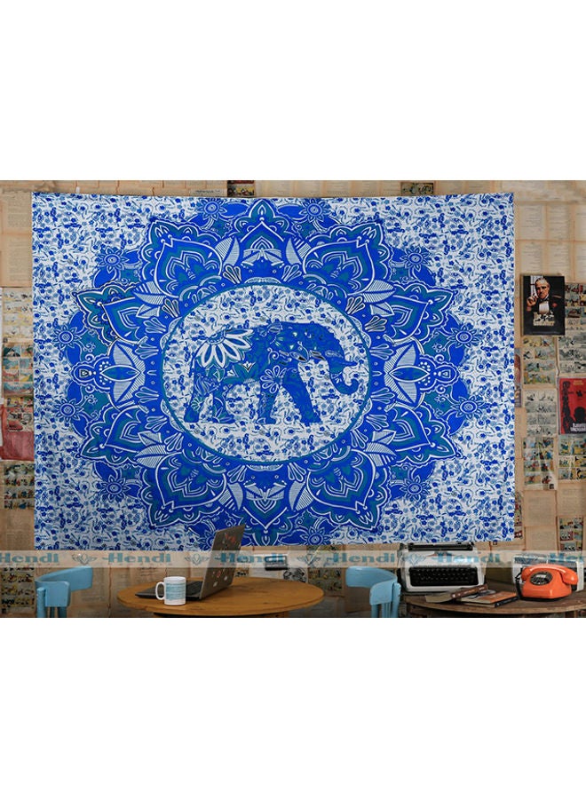 HENDI Holy Gala Blury Decoration Canvas Wall Art Painting Blue/White - Image 1