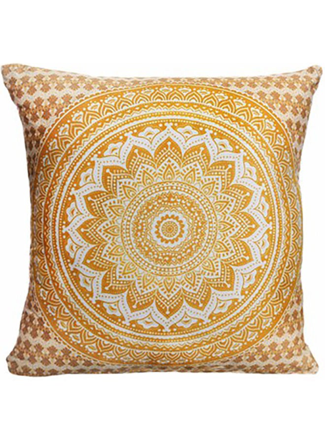 Etrenaly Classsic Golden Decorative Cushion Gold/White 45x45cm