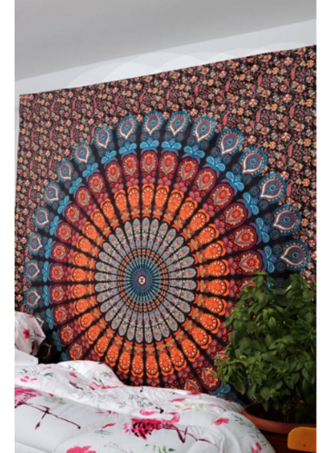 HENDI Enlightened Light Warm Decoration Canvas Wall Art Painting Orange/Multicolor 220x200cm - Image 3