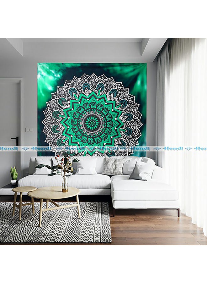 HENDI Godaveri Araba Decoration Canvas Wall Art Painting Green/Multicolor 220x200cm - Image 1