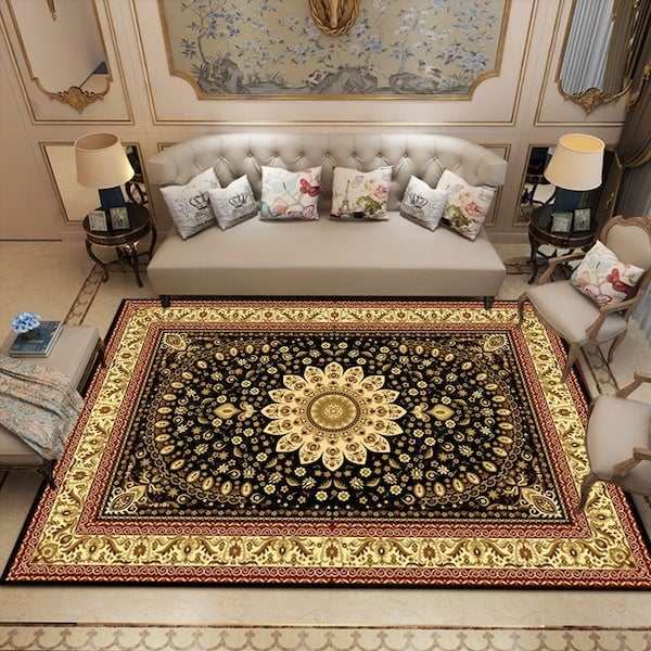 سجادة مضادة للانزلاق ومصنوعة من مواد صديقة للبيئة بتصميم بعدة ألوان من قطعة واحدة متعدد الألوان 40x60سم - Image 2