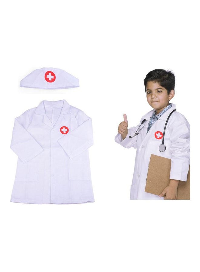 Doctor Role Play Costume Dress-Up Pink - Image 5