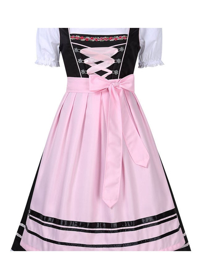 3-Piece Pleated Dress Black/Pink  - Image 1