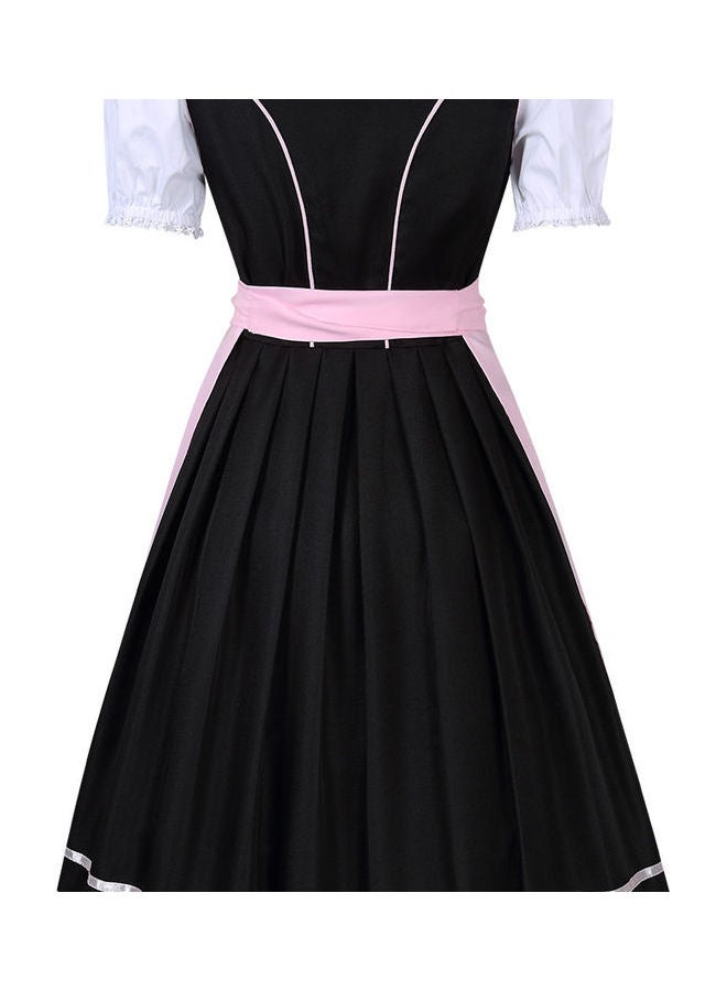 3-Piece Pleated Dress Black/Pink  - Image 2