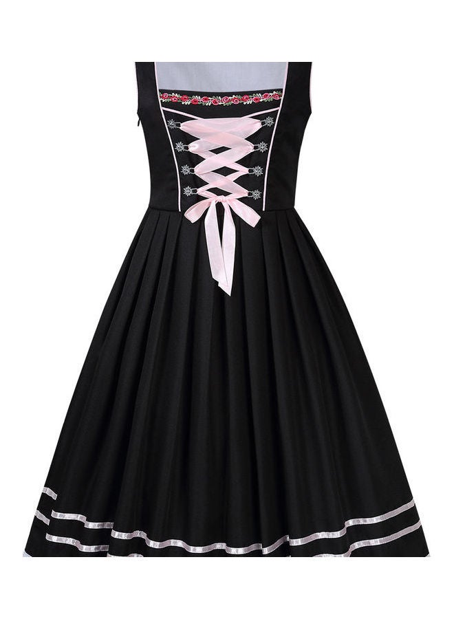 3-Piece Pleated Dress Black/Pink  - Image 3