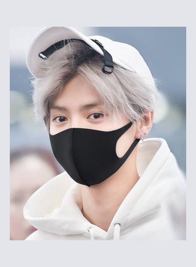 Fashion Washable Mask Black - Image 3