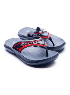 Milano Logo Printed Slip On Flip Flop Black/Red