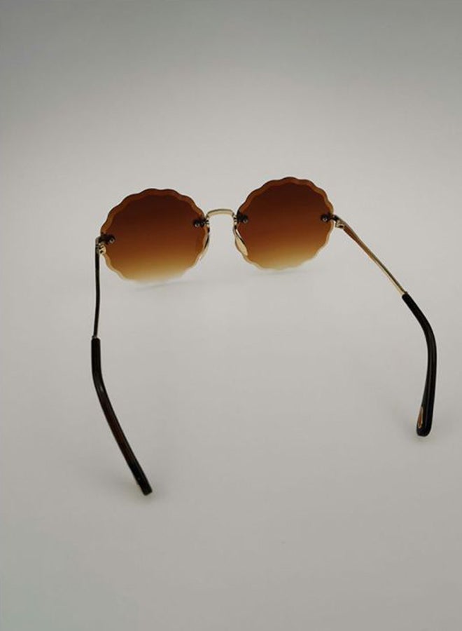 Sharpdo Women's UV Protected Round Frame Sunglasses T12439 - Image 3