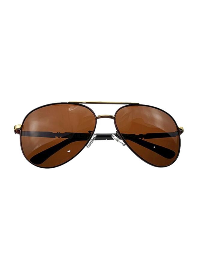 شاربدو نظارة شمسية بإطار آفياتور وعدسات واقية من الأشعة فوق البنفسجية طراز T12288 - Image 1